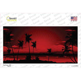 Sunset Red Novelty Sticker Decal