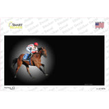 Horse Racing Offset Novelty Sticker Decal