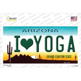 I Love Yoga Novelty Sticker Decal