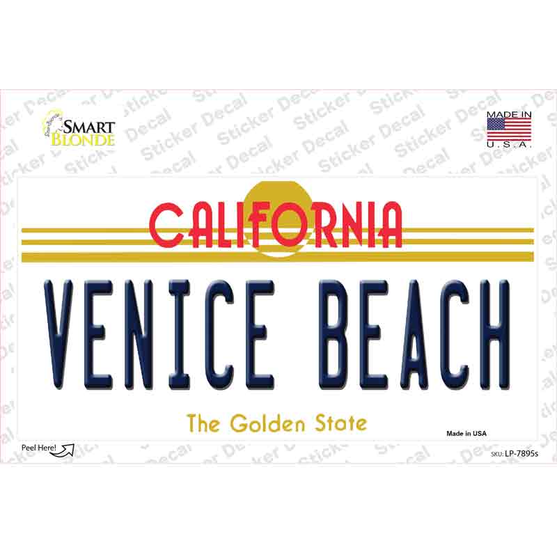 Venice Beach California Novelty Sticker Decal
