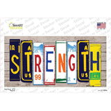 Strength Wood Art Novelty Sticker Decal