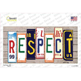 Respect Wood Art Novelty Sticker Decal