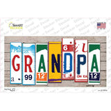 Grandpa Wood Art Novelty Sticker Decal