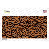Tiger Print Novelty Sticker Decal