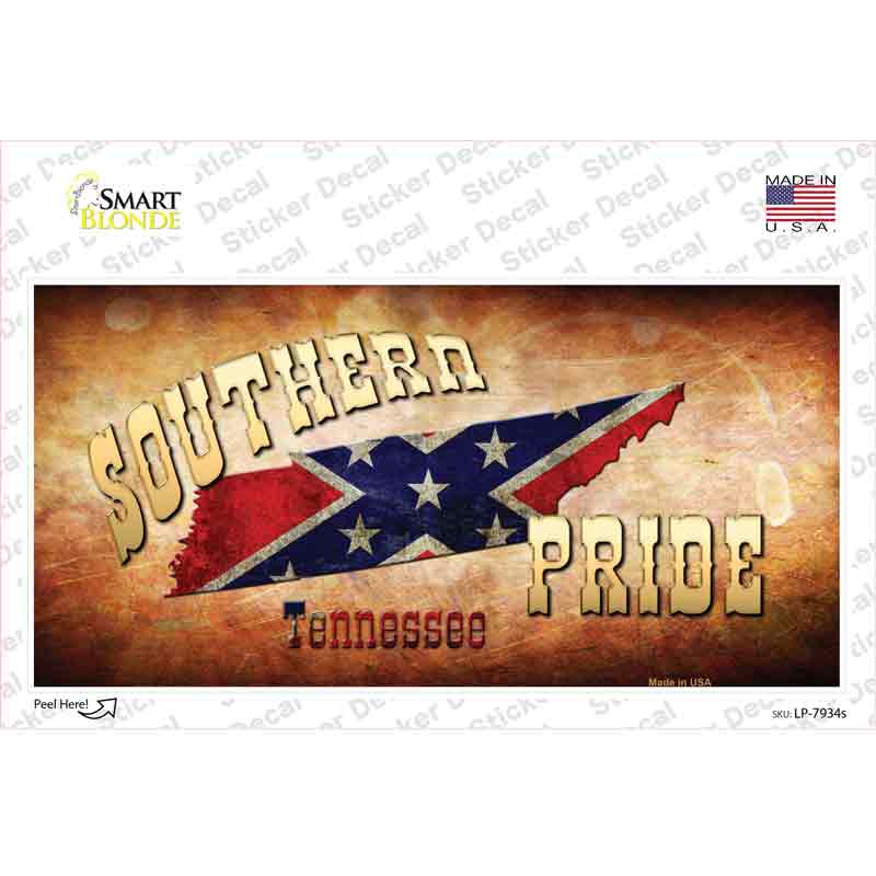 Southern Pride Tennessee Novelty Sticker Decal