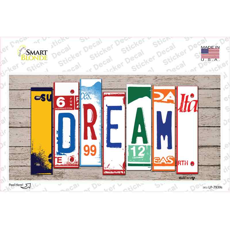 Dream Wood Art Novelty Sticker Decal