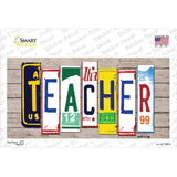 Teacher Wood Art Novelty Sticker Decal