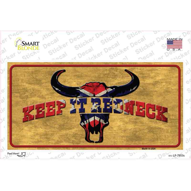 Keep It Redneck Novelty Sticker Decal