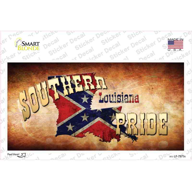 Southern Pride Louisiana Novelty Sticker Decal