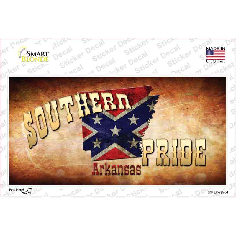 Southern Pride Arkansas Novelty Sticker Decal