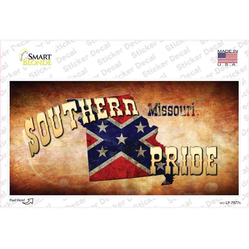 Southern Pride Missouri Novelty Sticker Decal