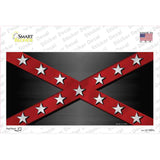 Confederate Stripes Red Novelty Sticker Decal
