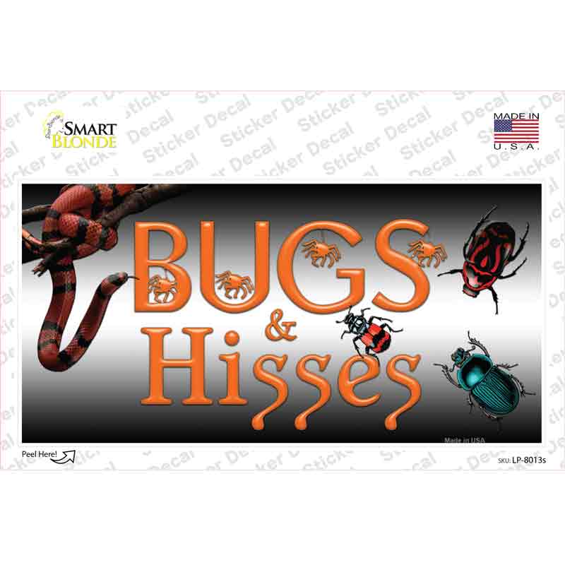 Bugs & Hisses Novelty Sticker Decal