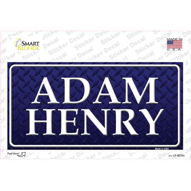 Adam Henry Novelty Sticker Decal
