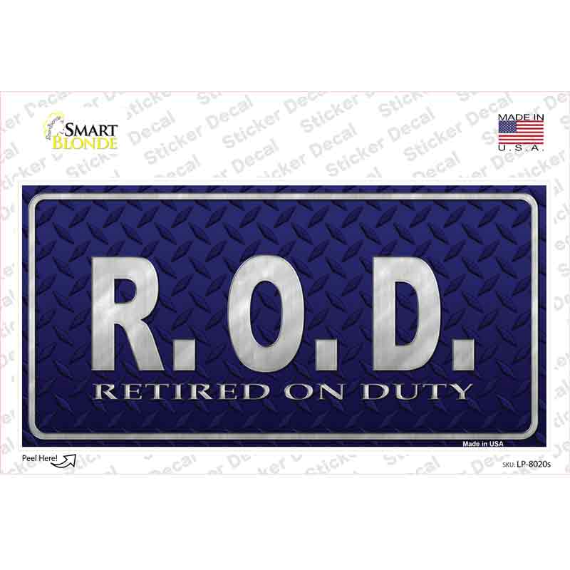 Retired On Duty Novelty Sticker Decal
