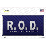 Retired On Duty Novelty Sticker Decal