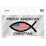 Proud American Christian Novelty Sticker Decal