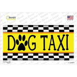 Dog Taxi Novelty Sticker Decal