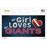 This Girl Loves Her Giants Novelty Sticker Decal