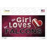 This Girl Loves Her Falcons Novelty Sticker Decal