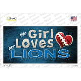 This Girl Loves Her Lions Novelty Sticker Decal
