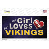 This Girl Loves Her Vikings Novelty Sticker Decal