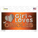 This Girl Loves Her Orioles Novelty Sticker Decal