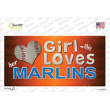 This Girl Loves Her Marlins Novelty Sticker Decal