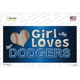 This Girl Loves Her Dodgers Novelty Sticker Decal