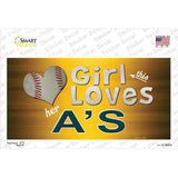 This Girl Loves Her Athletics Novelty Sticker Decal