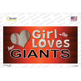 This Girl Loves Giants Novelty Sticker Decal