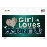 This Girl Loves Her Mariners Novelty Sticker Decal