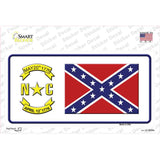 Confederate Flag North Carolina Novelty Sticker Decal