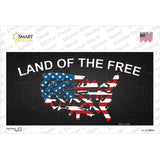 Land Of The Free Novelty Sticker Decal