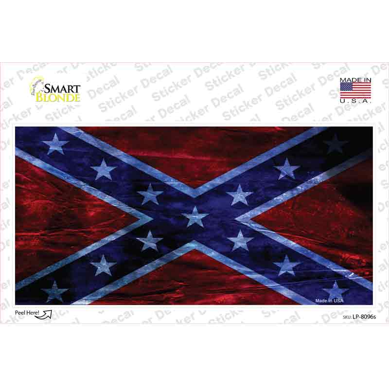 Confederate Flag Foiled Novelty Sticker Decal