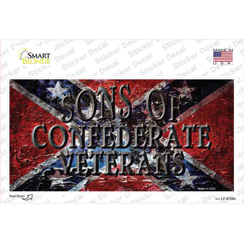 Sons Of Confederate Veterans Novelty Sticker Decal