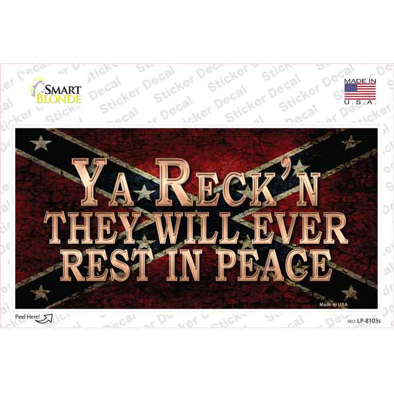 Rest In Peace Novelty Sticker Decal