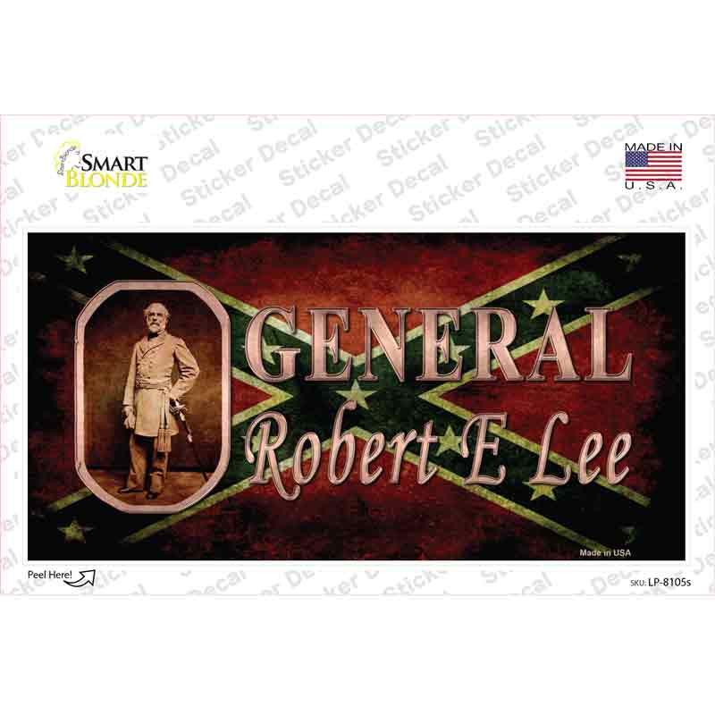 General Robert E Lee Novelty Sticker Decal