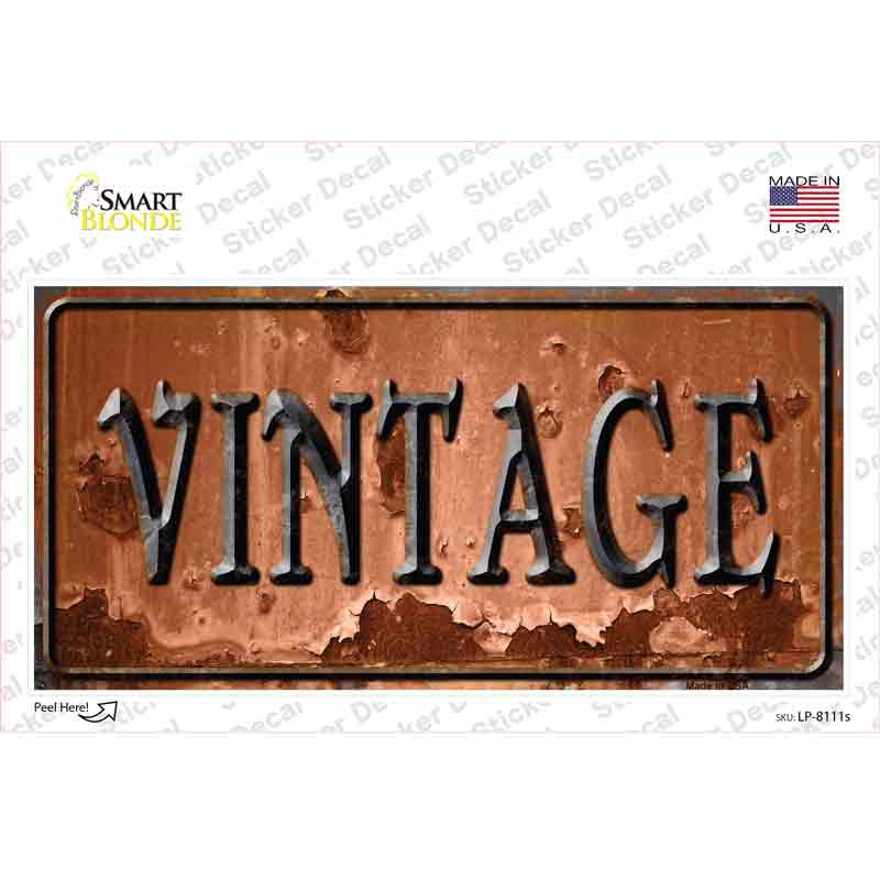 Vine Rusty Novelty Sticker Decal