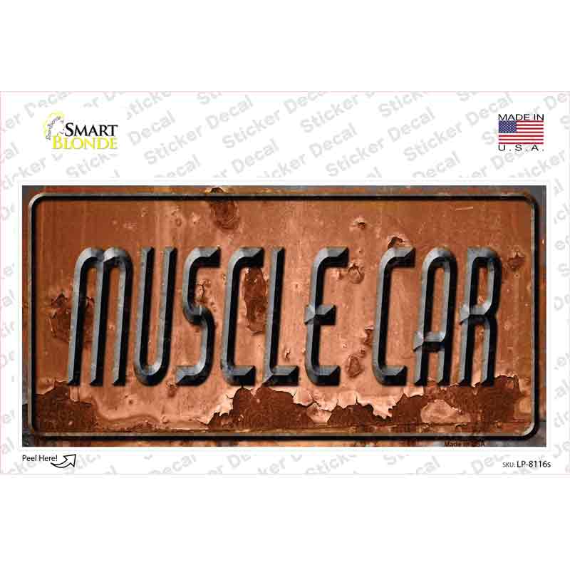 Muscle Car Novelty Sticker Decal