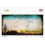 Arizona State Rusty Novelty Sticker Decal