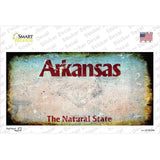 Arkansas State Rusty Novelty Sticker Decal