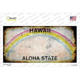 Hawaii State Rusty Novelty Sticker Decal