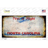 North Carolina State Rusty Novelty Sticker Decal