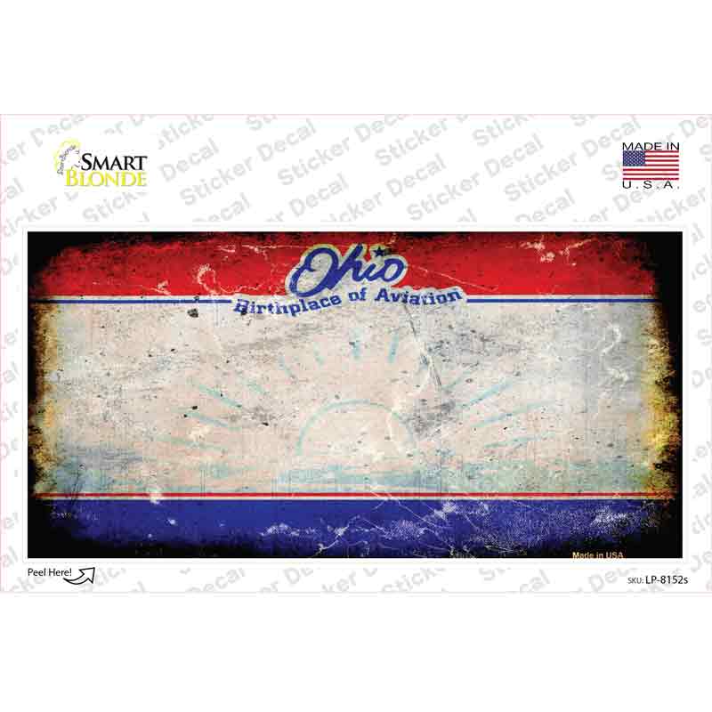 Ohio State Rusty Novelty Sticker Decal