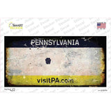 Pennsylvania State Rusty Novelty Sticker Decal