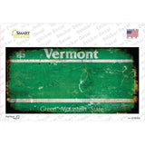Vermont State Rusty Novelty Sticker Decal