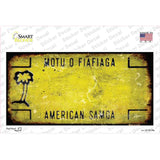 American Samoa Rusty Novelty Sticker Decal