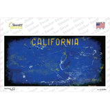 California Blue State Rusty Novelty Sticker Decal