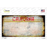 California Golden State Rusty Blank Novelty Sticker Decal